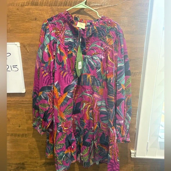 Farm Rio Rainbow Macaws Mini Dress - Picture 5 of 13